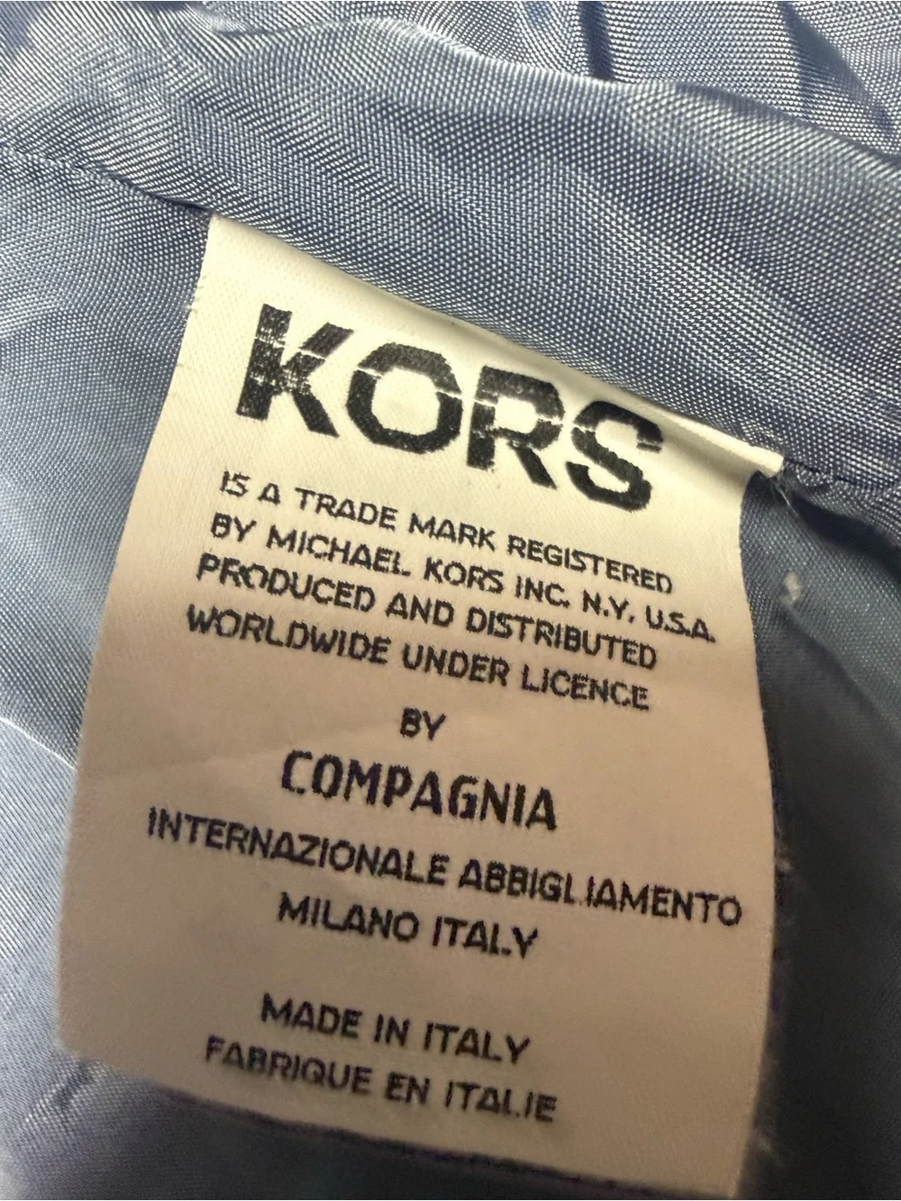 Y2K Michael Kors Light Blue Double-Breasted Sleeveless halter waistcoat vest